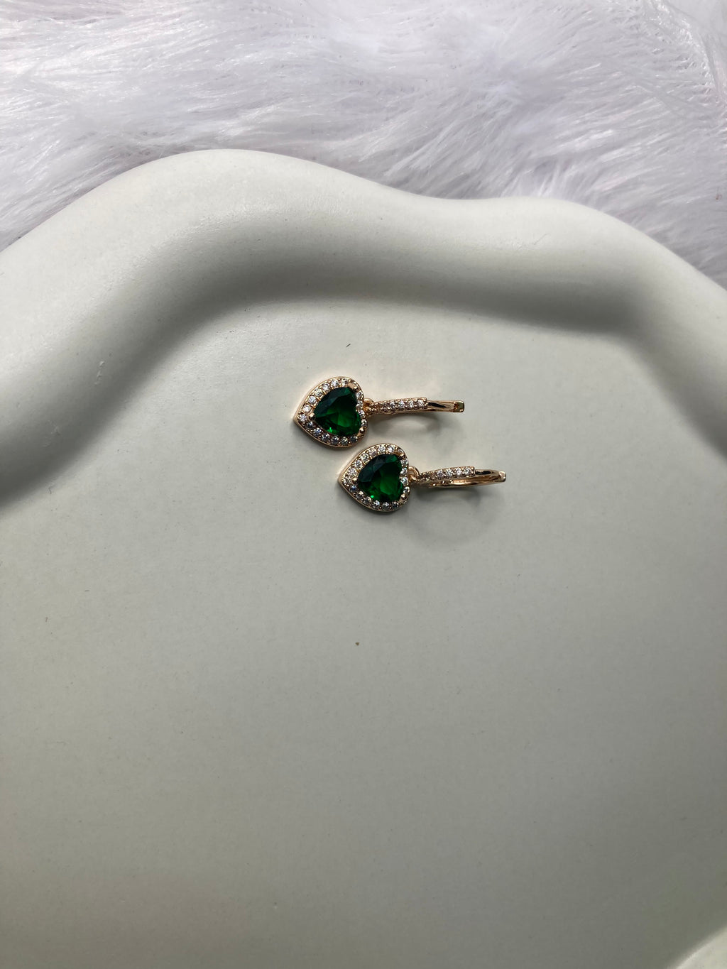 Luxury Emerald Diamond Earrings