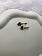Luxury Emerald Diamond Earrings
