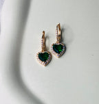 Luxury Emerald Diamond Earrings