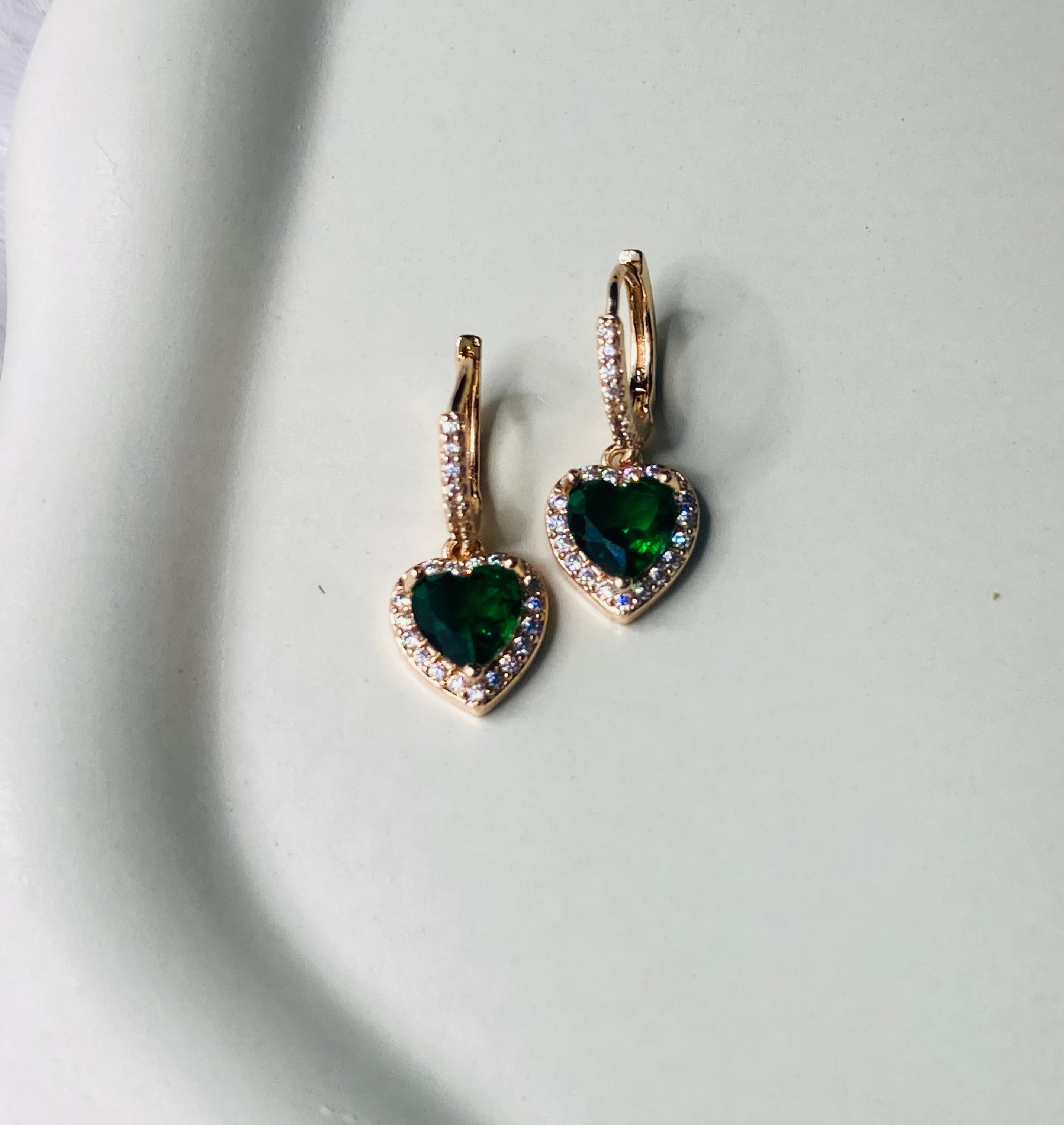 Luxury Emerald Diamond Earrings