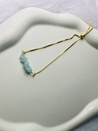 Aquamarine Vintage Natural Stone Bracelet