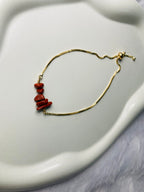 Red Jasper Antique Natural Stone Bracelet