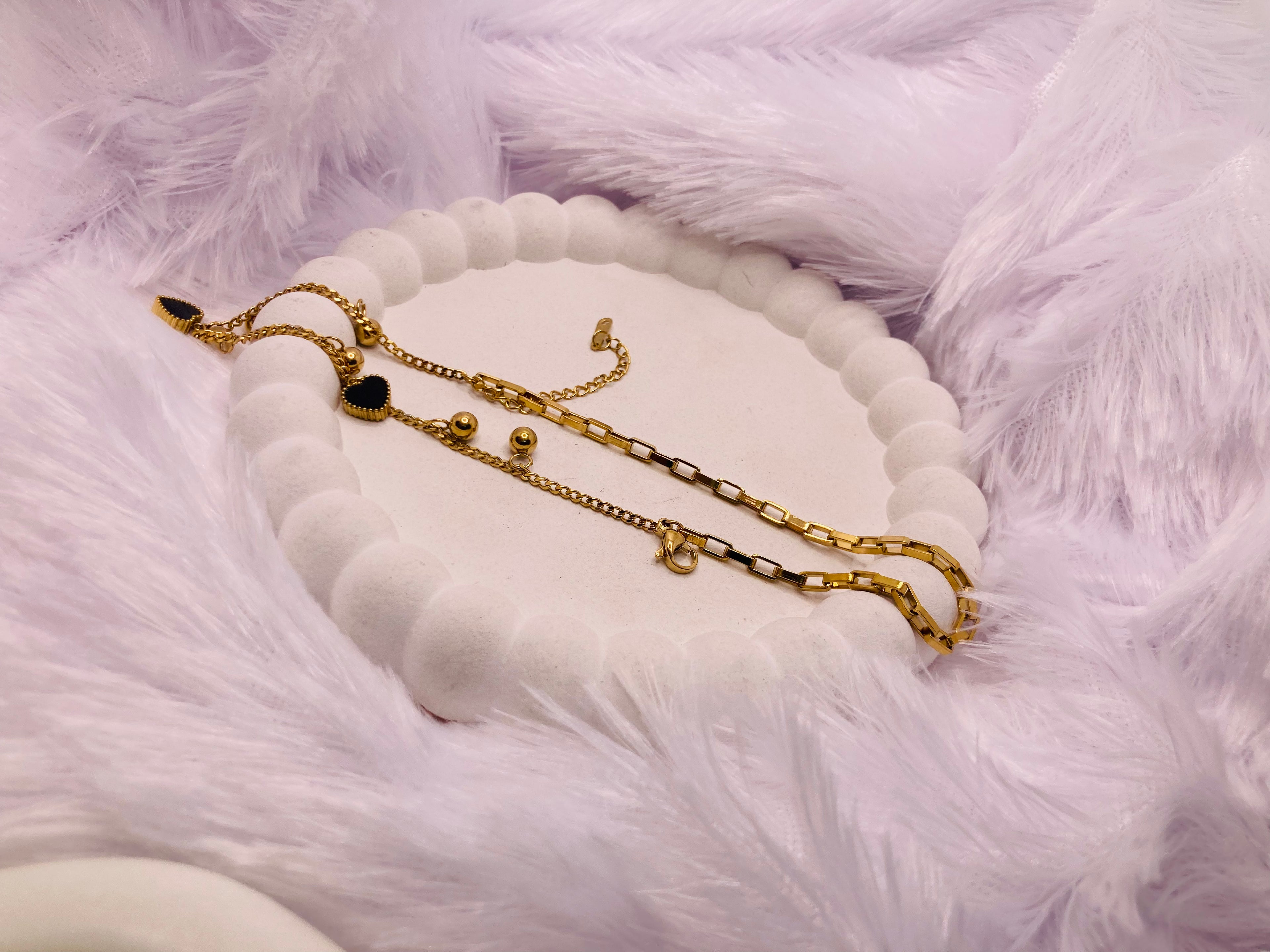 Double Layered Heart Bracelet