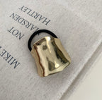 Long Rectangular Style Gold Pony band