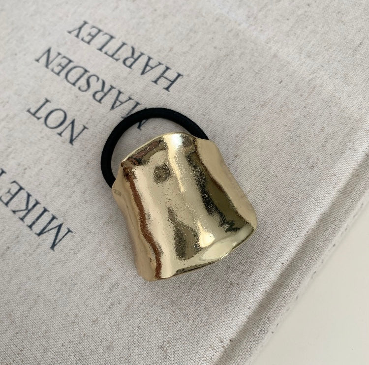 Long Rectangular Style Gold Pony band