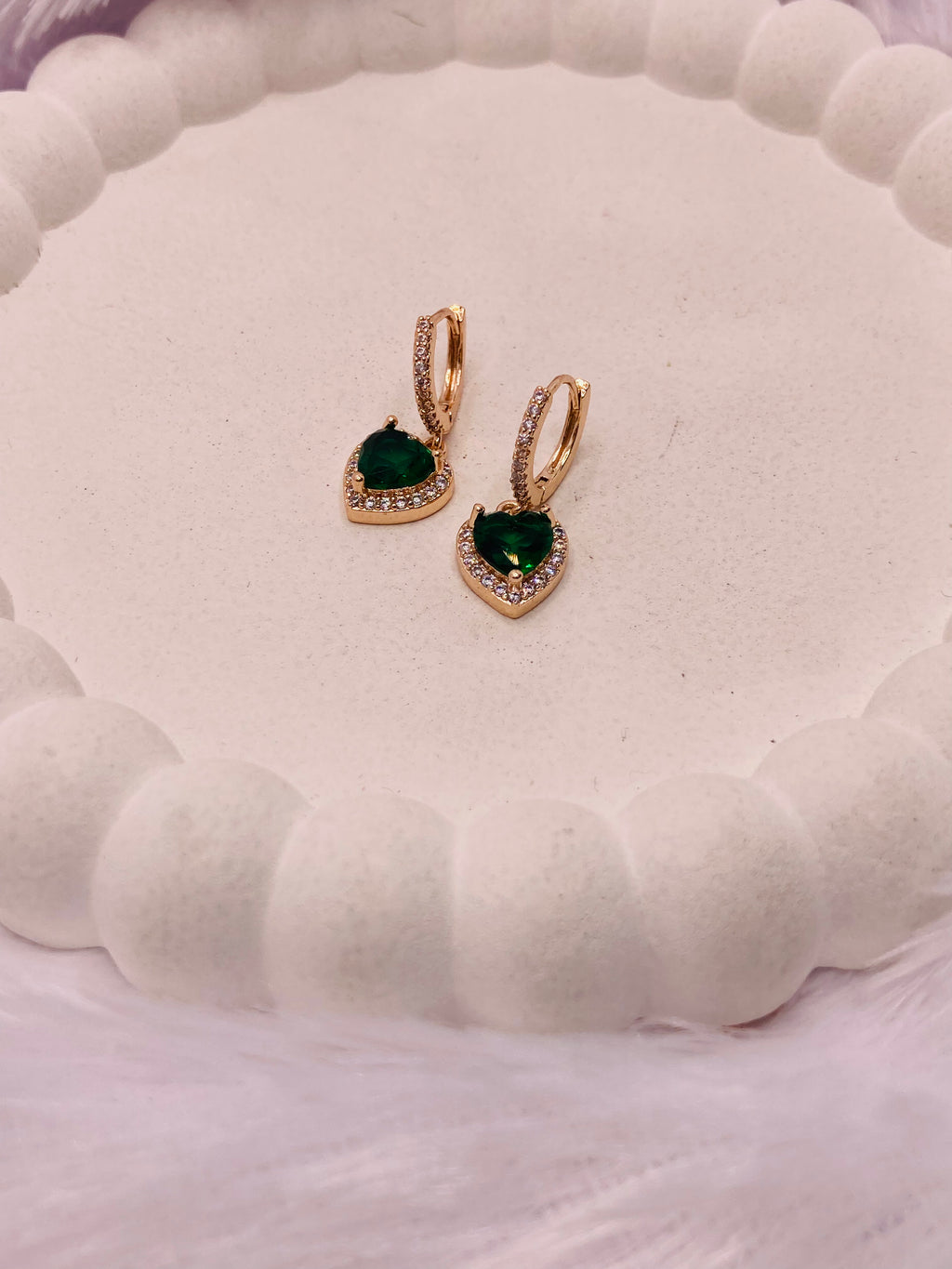Luxury Emerald Diamond Earrings
