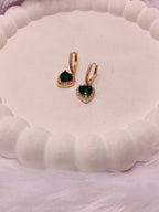 Luxury Emerald Diamond Earrings