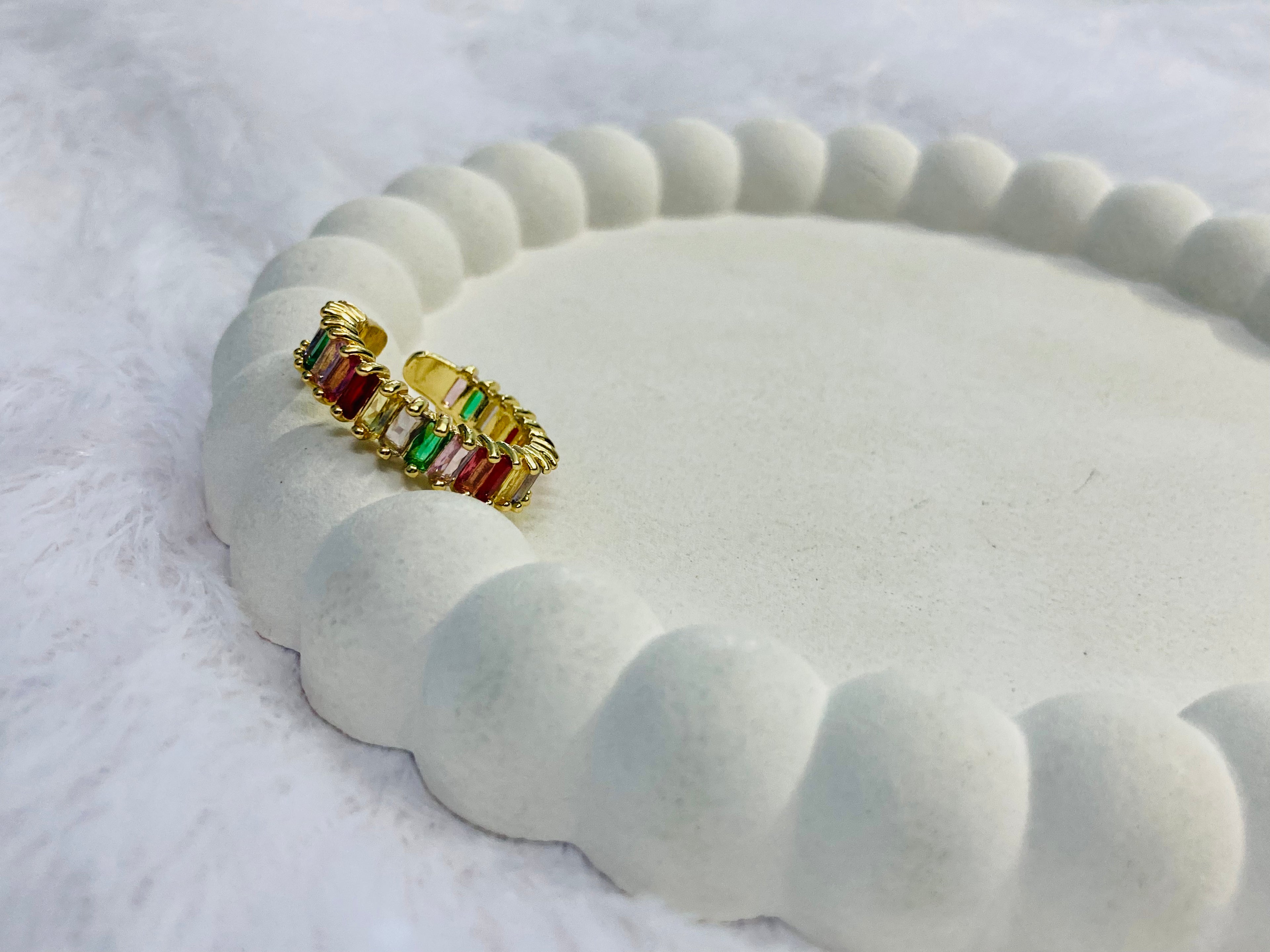 Bohemian Multi Coloured Adjustable Ring