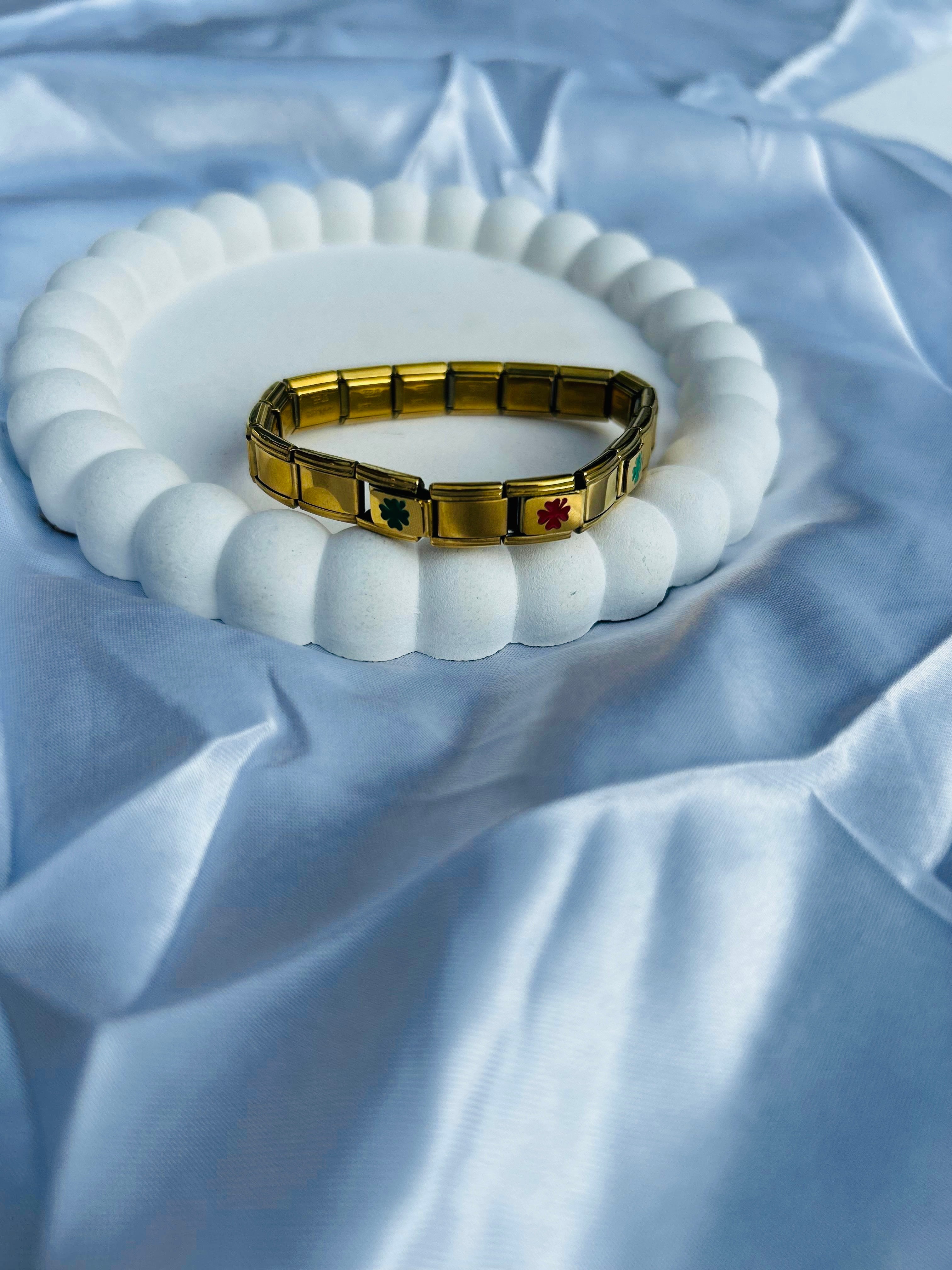 Multi Coloured Leaf Boho Bracelet