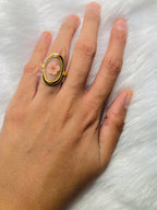 Pink Floral Big Party Ring