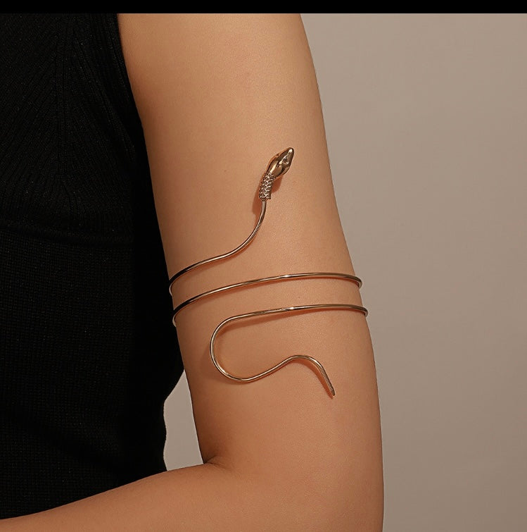 Vintage Snake Arm Cuff