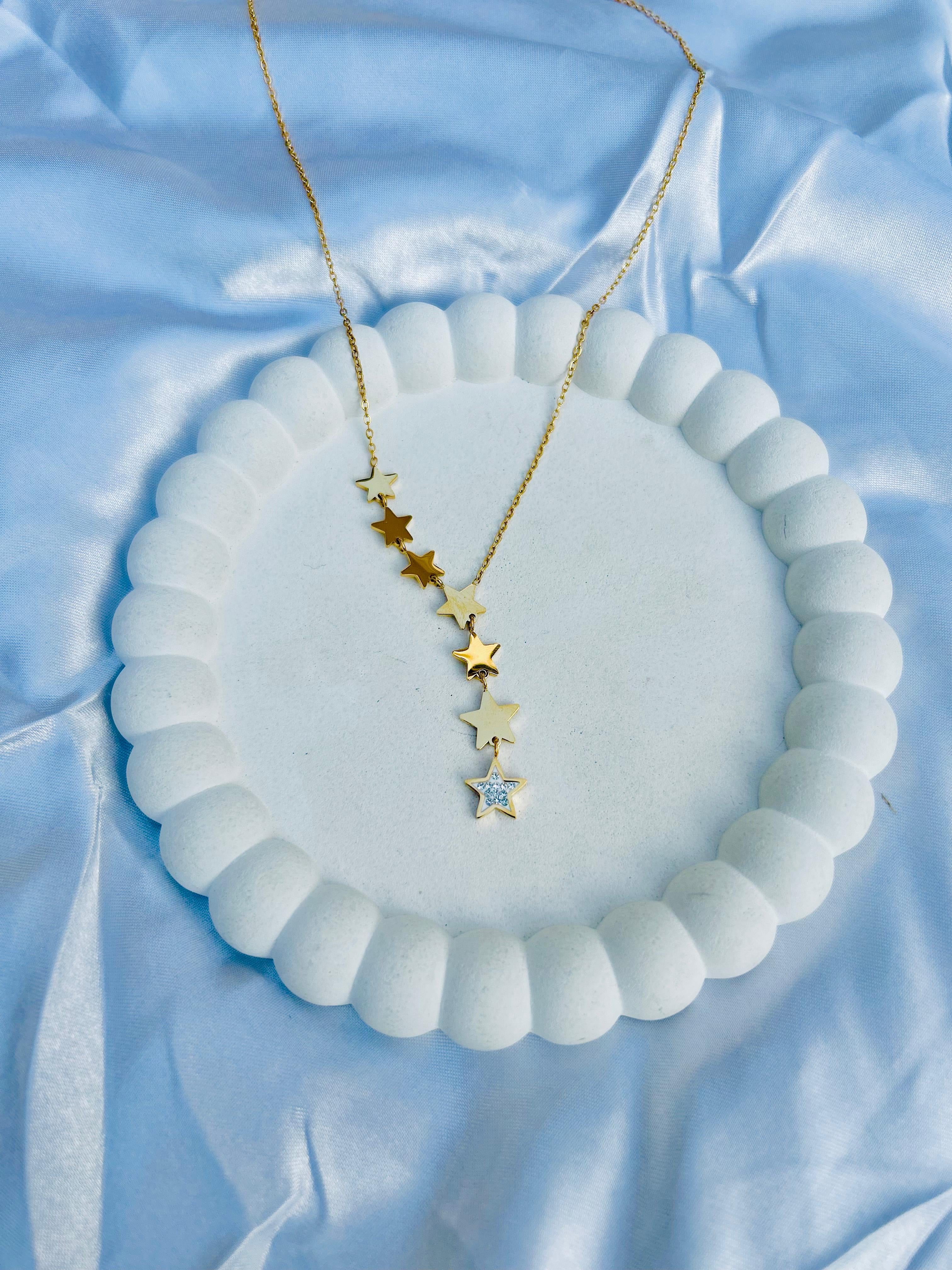 Stars Studded Long Necklace