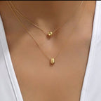Water Drop Double Layered Necklace