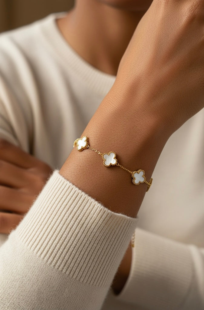 White Clover Bracelet