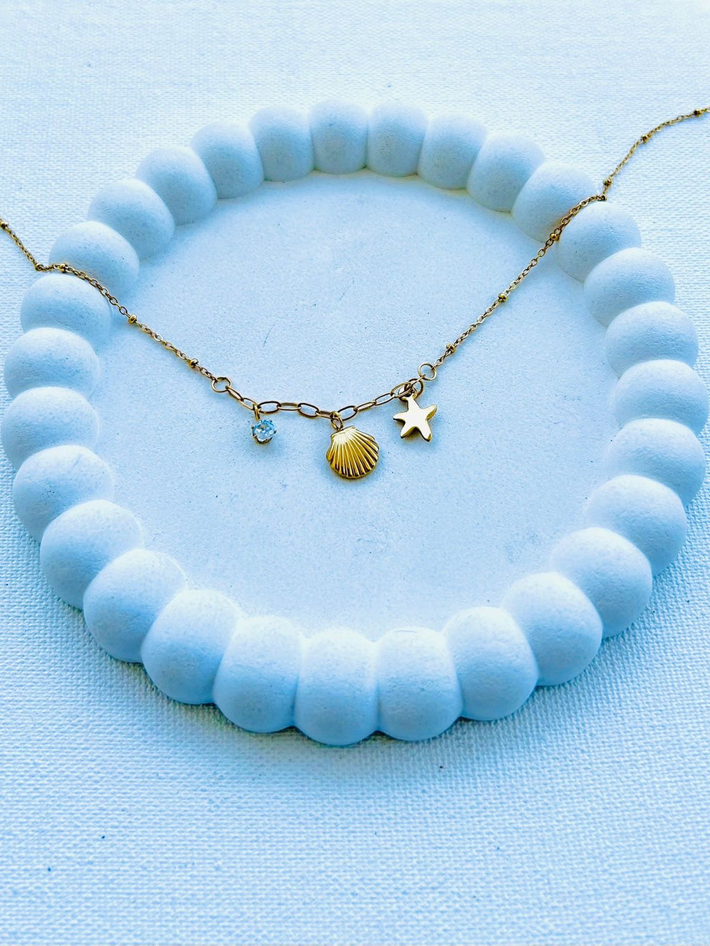 Shell Star Diamond Necklace